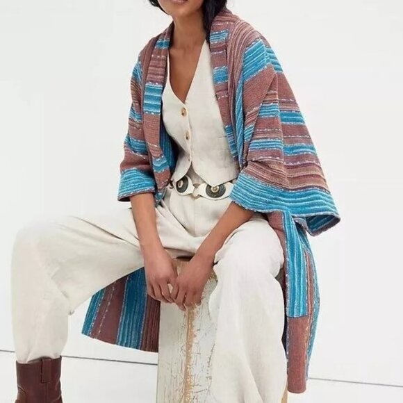 NWT FreePeople Vintage Striped Kimono - Picture 1 of 3